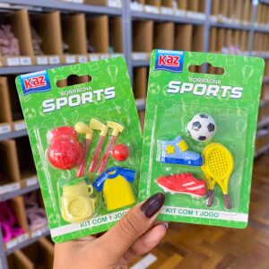 Borracha Fantasia Sports 18 Peças - KAZ - BLISTER