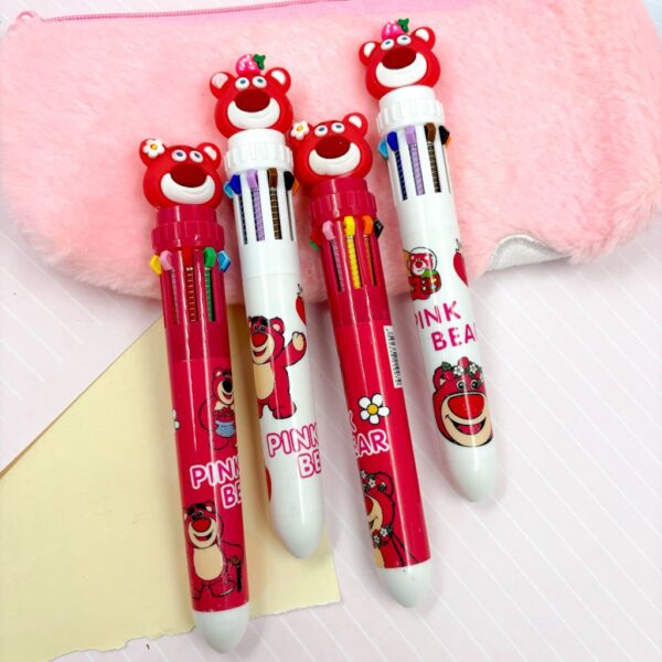 Caneta 10 Cores Ursinho Lotso