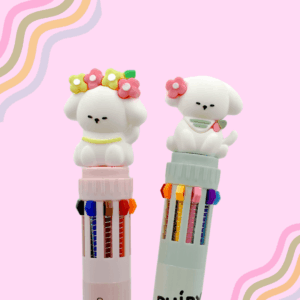Caneta 10 Cores Dog Puipy