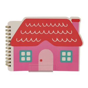 Caderninho Aramado Casinha 16x16cm - FLORIE - UND