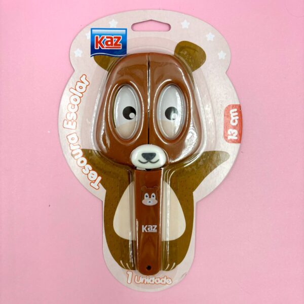 Tesoura Escolar 13cm Zoo KAZ - BLISTER
