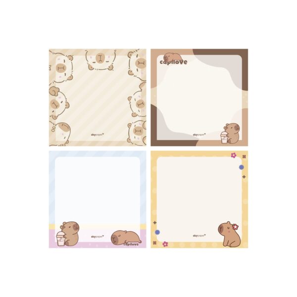 Bloco de Notas Adesivado CAPIVARA 50 Fls - SKYPAPER - UND