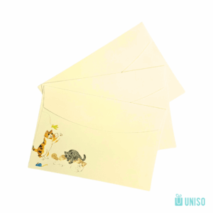 Kit 6 Papéis de Carta + 3 Envelopes Gato - UNISO - UND