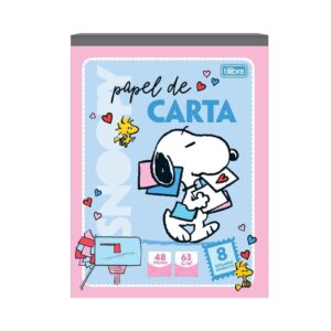 Caderno Colado Papel de Carta SNOOPY 48 Fls - TILIBRA - UND
