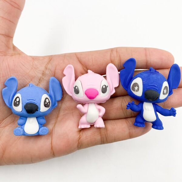 Borracha Fofa STITCH e ANGEL - PACOTE 6 UND