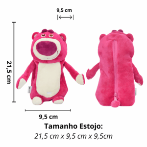 Estojo Fluffy Pelúcia Ursinho Lotso - DAC