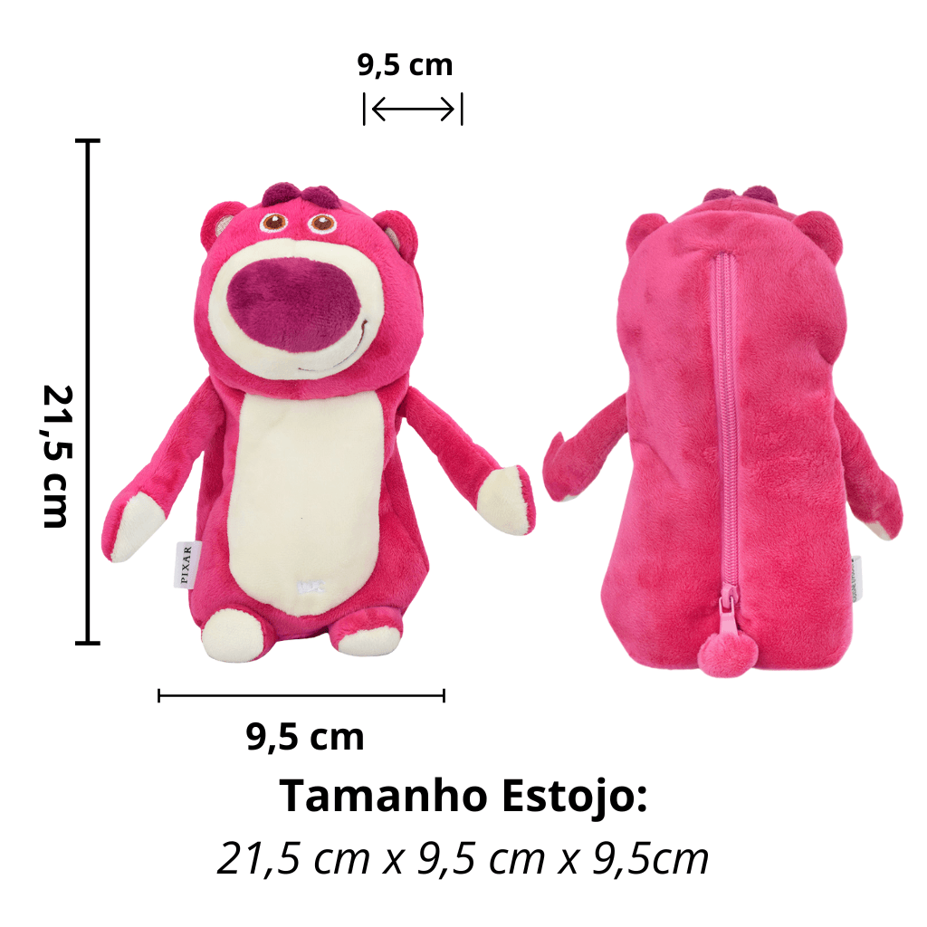 Estojo Fluffy Pelúcia Ursinho Lotso - DAC