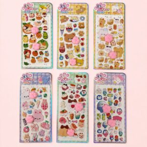 Cartela de Adesivos Puff Squishy 3D Anti Stress - IMPORTADO - UND