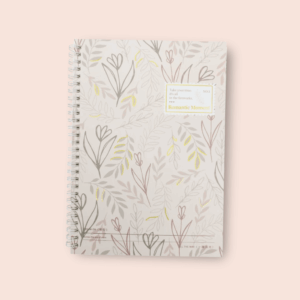 Caderno A5 Espiral Capa Dura Romantic MOMENT 65 fls 14,5x21cm - IMPORTADO - UND