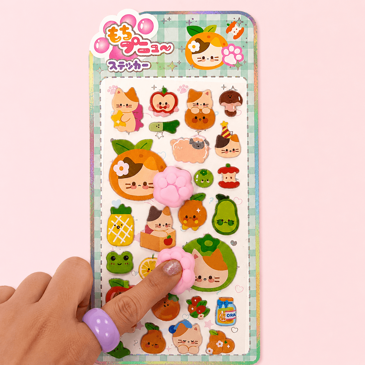 Cartela de Adesivos Puff Squishy 3D Anti Stress - IMPORTADO - UND