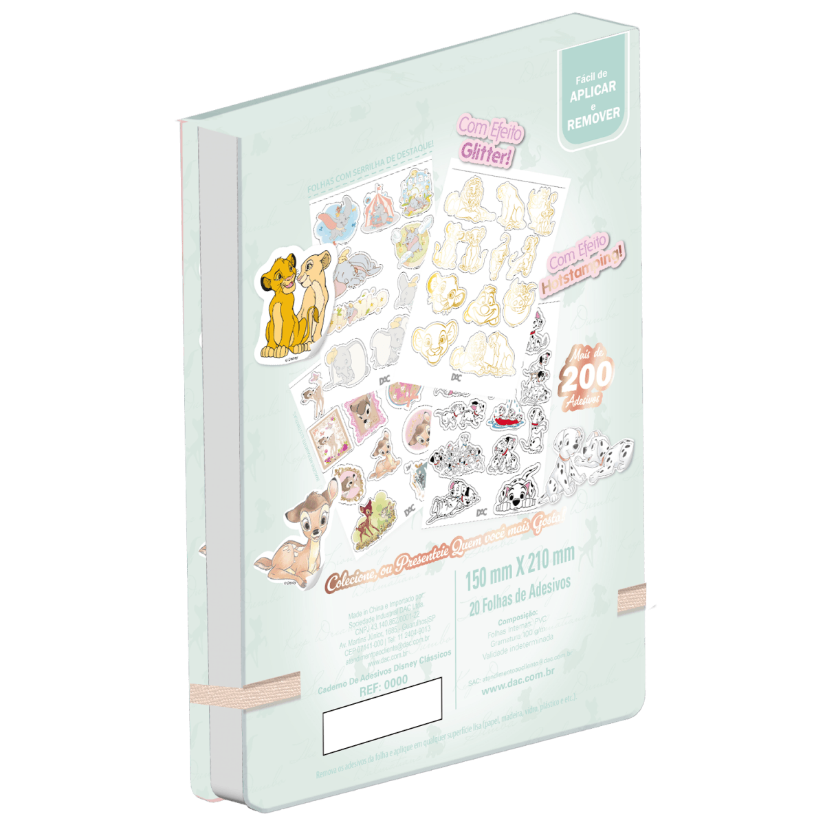 Caderno de Adesivos Disney Classicos - DAC