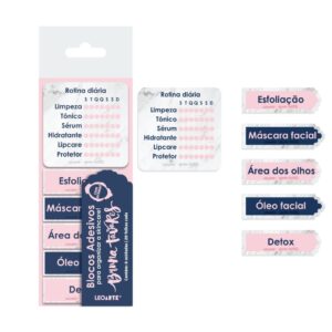 Bloco Adesivo Rotina Skincare c/ Cheirinho BRUNA TAVARES - LEOARTE - BLISTER 1 UND