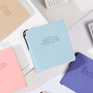 Mini Caderno LUXO Courino Sem pauta Cat Dog + Caneta - IMPORTADO - UND