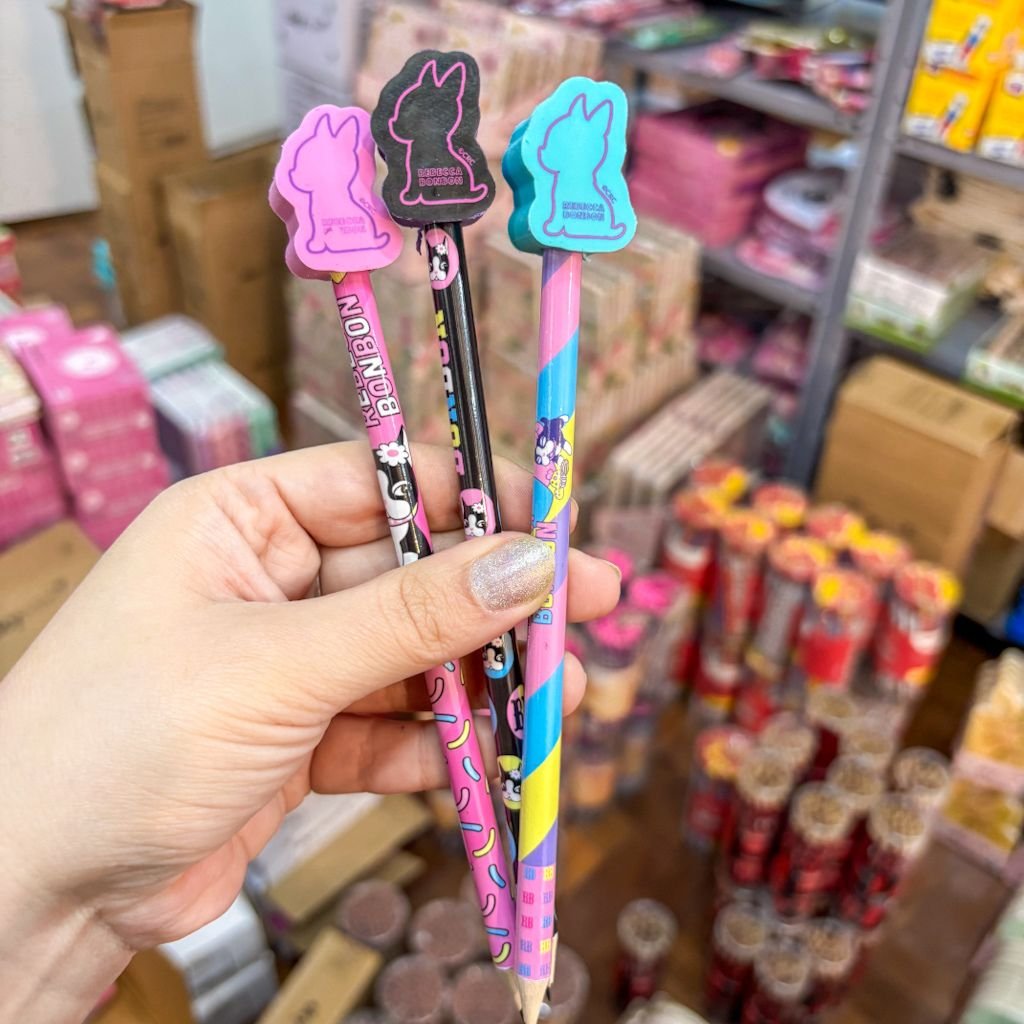 Lápis Grafite Hb c/ Borracha PONTEIRA Rebecca Bonbon - SKYPAPER - POTE 24 UND
