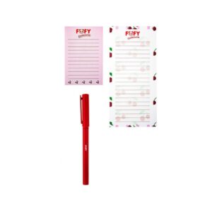 KIT Bloco de Anotações CHERRY Alegria  3 Peças - FOFY - UND