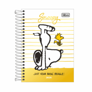 Agenda Espiral Diária 12,9 x 18,7 cm SNOOPY - TILIBRA - UND