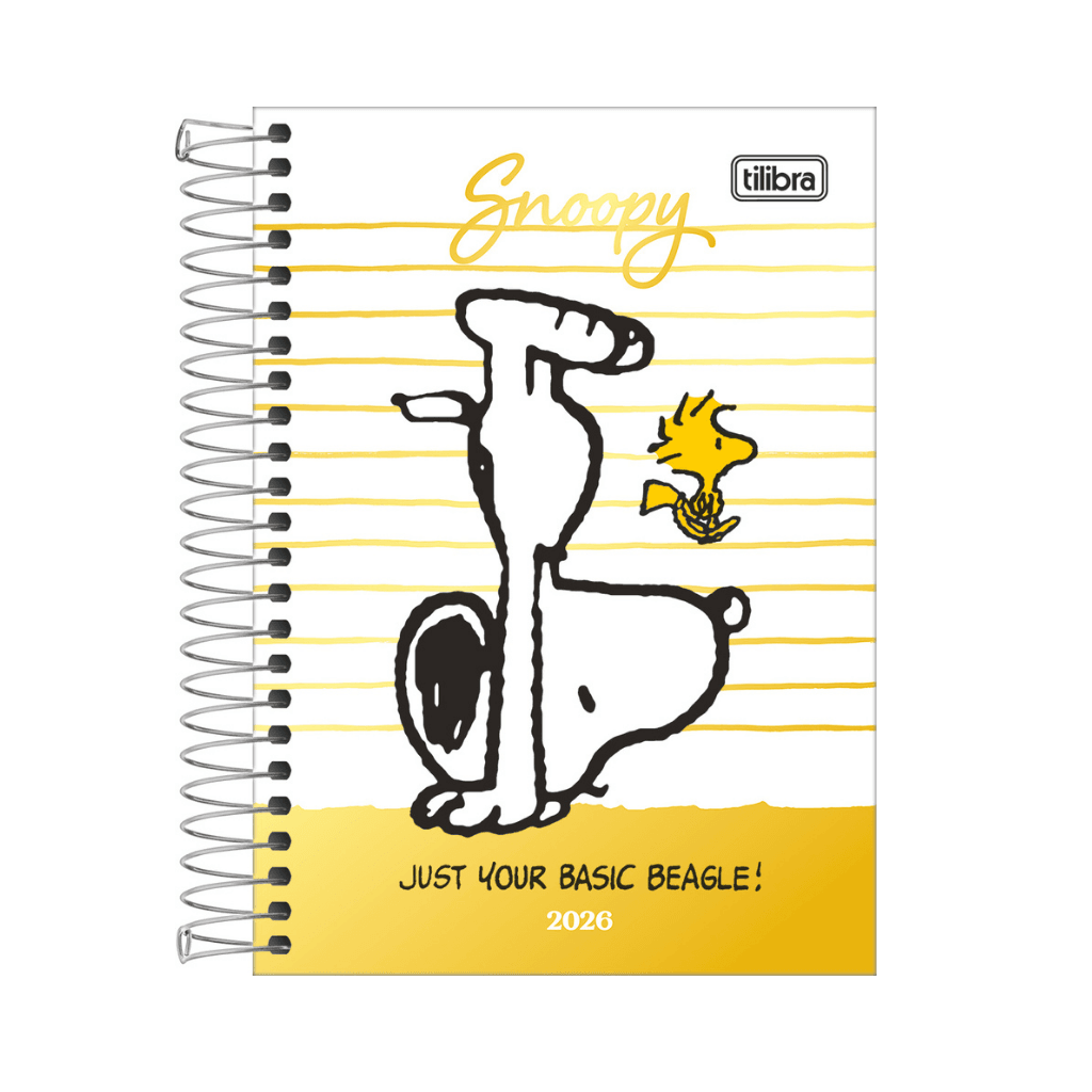 Agenda Espiral Diária 12,9 x 18,7 cm SNOOPY - TILIBRA - UND