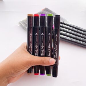 Caneta TOUCH Marcador Ponta Dupla PARA COLORIR - PACOTE 12 UND