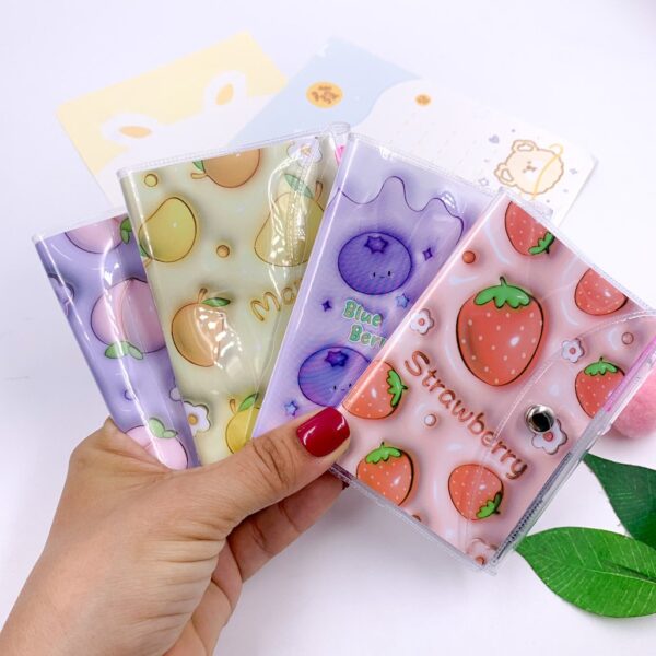 Mini Caderno Frutinhas Capa c/ Fechamento e Mini Caneta - UND
