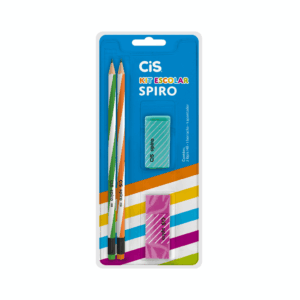 Kit Escolar 4 Peças CIS Spiro - BLISTER