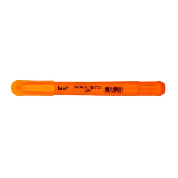 Marca Texto Fluorescente em Gel LARANJA BRW - CX 12 UND