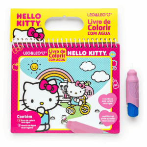 Livro de Colorir com Água Hello Kitty LEO E LEO -BLISTER