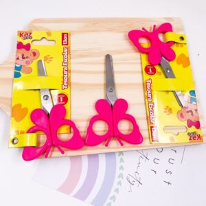 Tesoura Fofa 13 cm Borboleta KAZ - BLISTER