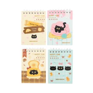 Caderneta A7 Bloco de Notas GATO Baking Time 7,7x10,7cm - UNISO - UND
