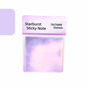 Bloco de Notas Transparente Adesivado 76 x 76mm 50 fls GLITTER - IMPORTADO - UND