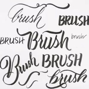 Brush Pen Preto Onix Newpen - Pacote 4 Und