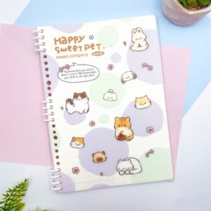 Caderno B5 Espiral Reposicionável Happy Cat 64 fls 17,8x25,2cm - IMPORTADO - UND