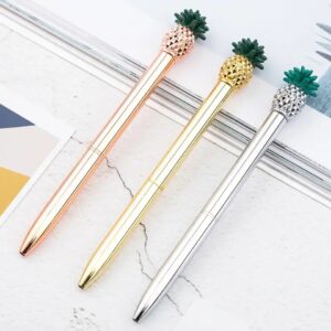 Caneta Premium Metálica Abacaxi