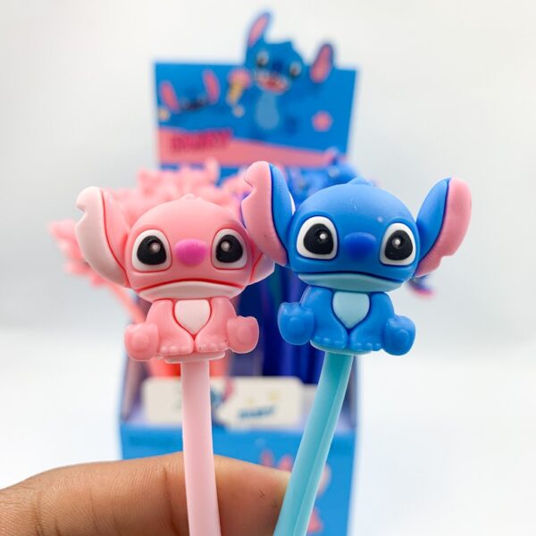 Caneta Flexível Dançante STITCH e ANGEL - CX 48 UND