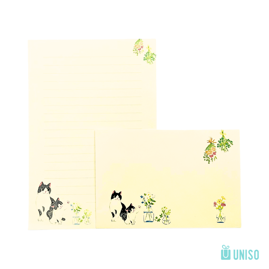 Kit 6 Papéis de Carta + 3 Envelopes Gato - UNISO - UND