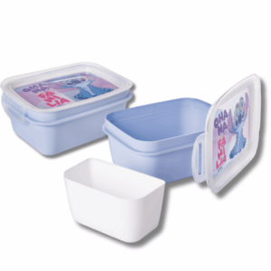 Marmita c/ Trava e Divisória STITCH 850ml PLASÚTIL - UND