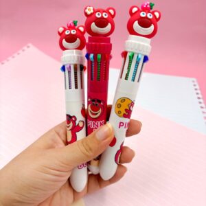 Caneta 10 Cores Ursinho Lotso