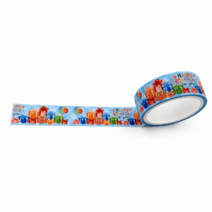 Fita Adesiva Washi Tape Happy Birthday 15mm x 3m - YINS PAPER - BLISTER