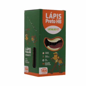 Lápis Preto Hb Redondo Leo e Leo - Cx 144 Und