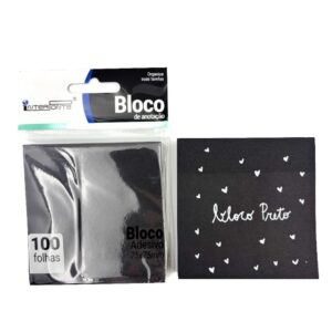 Bloco de Notas Adesivado PRETO 75cm x 75cm - IMPORTADO - UND