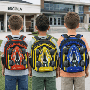 Mochila Infantil Carrinho Fórmula 1 - IMPORTADO - UND