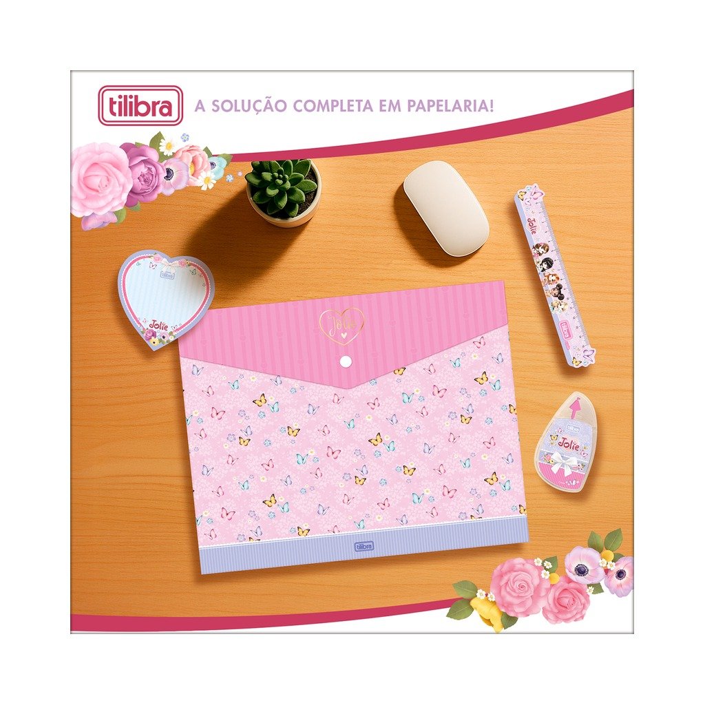 Pasta Envelope Jolie A4 32,8x23,5cm - TILIBRA - UND