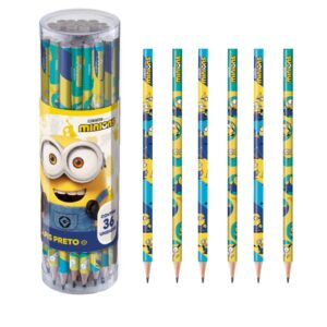 Lápis Preto Minions HB TRIS - Pacote 12 Und