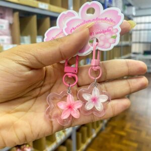 Chaveiro Pingente Charm Flor Cute Colors -  IMPORTADO  - UND
