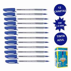 Caneta Kilométrica 100 AZUL 1.0mm - PAPER MATE - UND