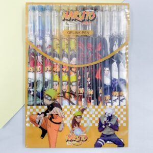 Caneta Apagável Estampada Naruto - Blister 12 Und