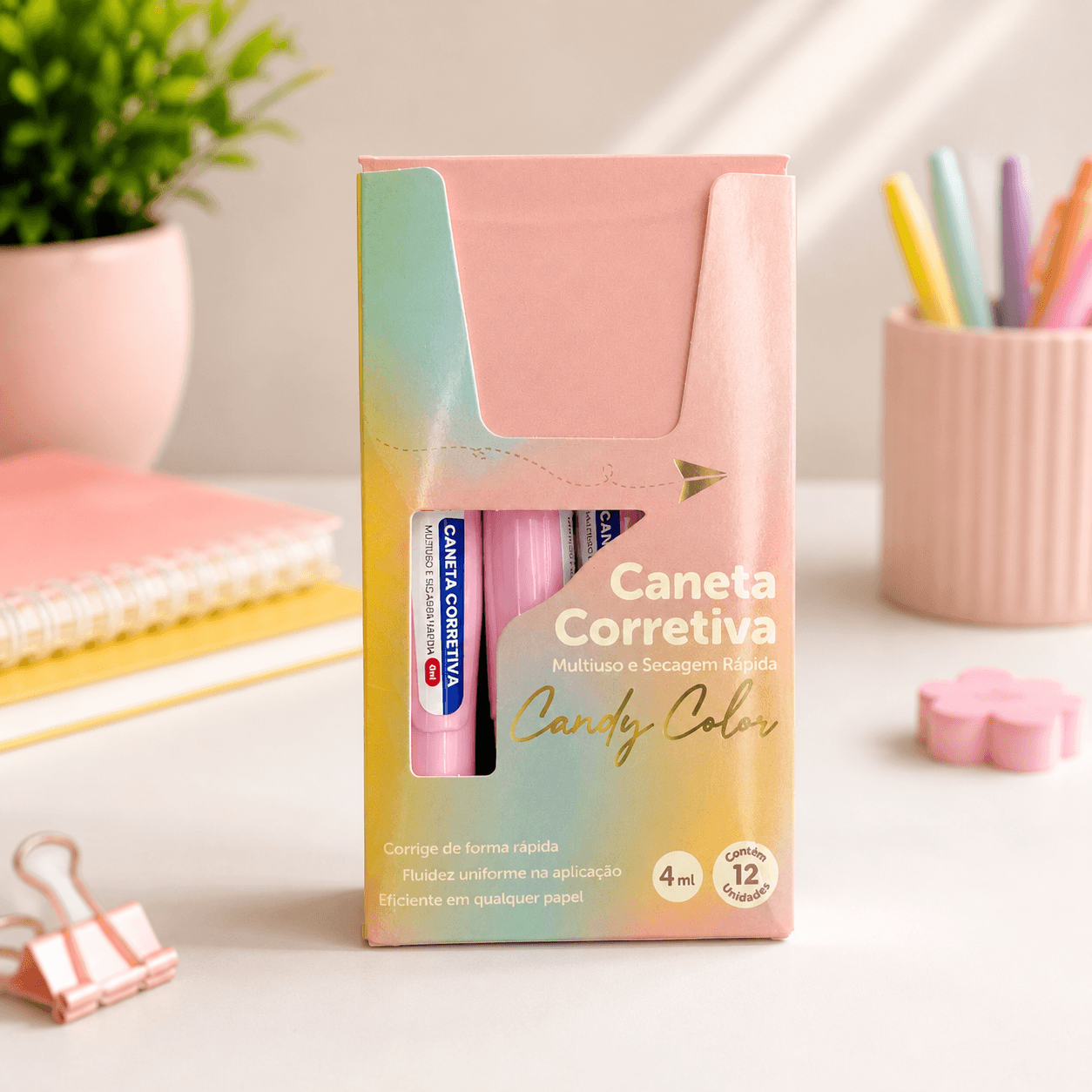 Caneta Corretiva 4ml Candy Color - YINS PAPER - UND