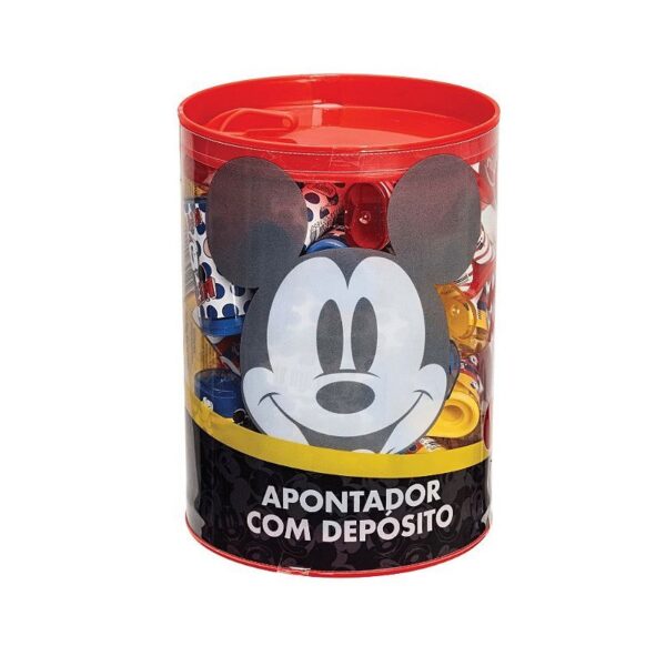 Apontador com Depósito Mickey MOLIN - KIT 4 UND