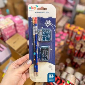 Kit Escolar 4 Peças Astronauta - SKYPAPER - BLISTER