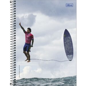 Caderno Espiral Capa Dura Universitário Connect 1 Matéria Gabriel Medina Tilibra