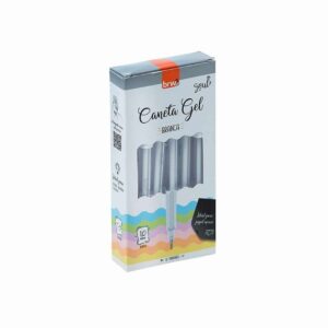 Caneta esferográfica gel Branca 1.0mm BRW